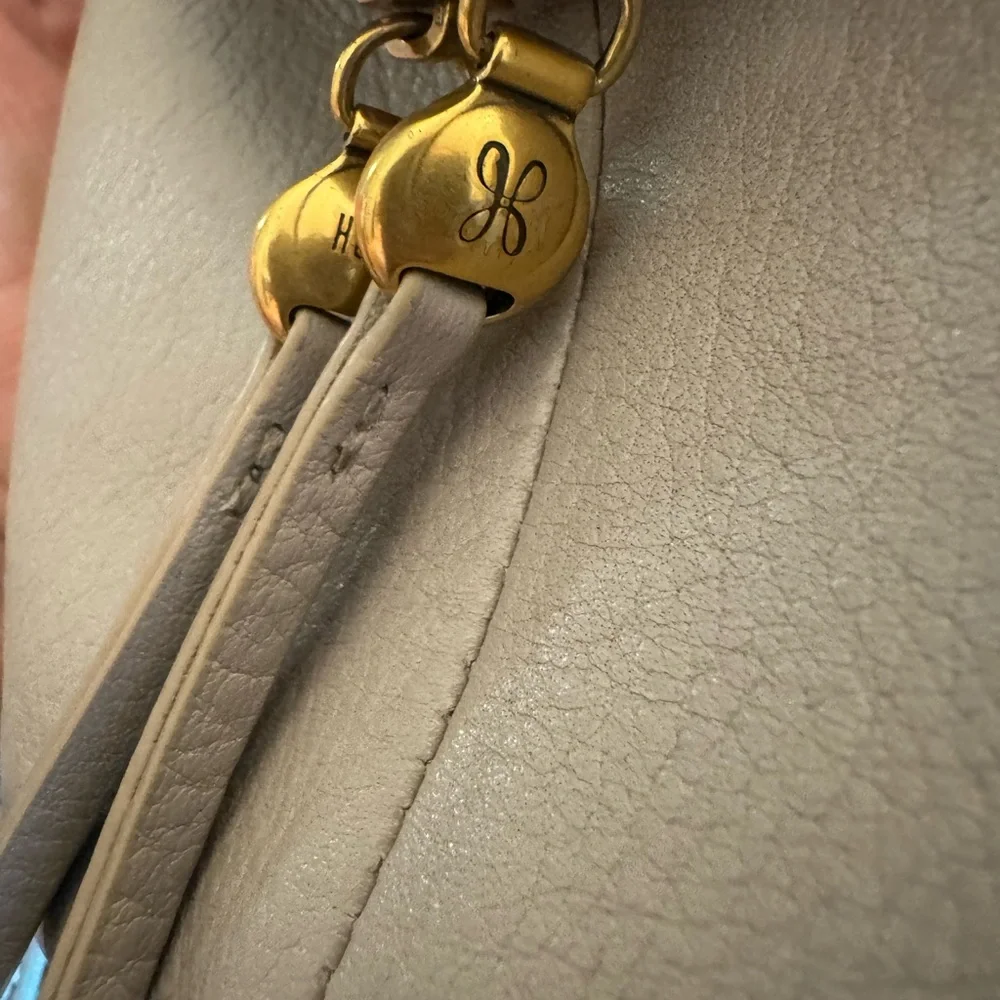 Hobo Small  Taupe Leather Crossbody Bag - Picture 5 of 11